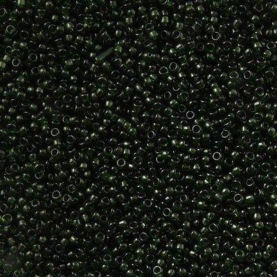 50g Toho Round Seed Bead 11/0 Transparent Moss (940)