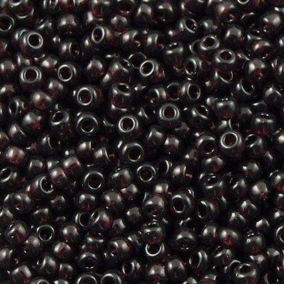 50g Miyuki Round Seed Bead 11/0 Transparent Dark Purple 11-2402