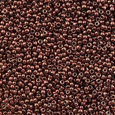 Toho Round Seed Bead 15/0 Copper 2.5-inch Tube (222)