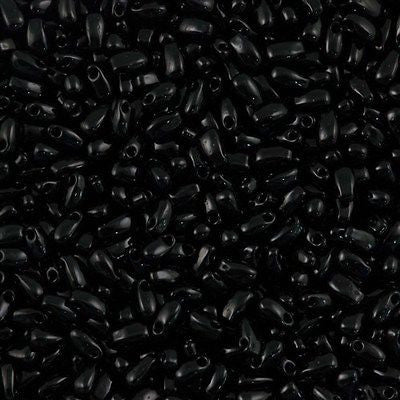 Miyuki Long Drop Seed Bead Opaque Black 10g (401)