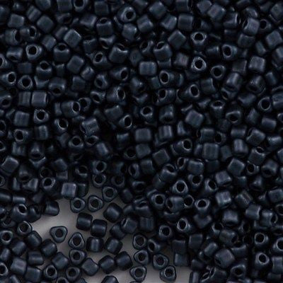 Miyuki Triangle Seed Bead 8/0 Matte Gunmetal 23g Tube (2001)