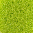 Miyuki Delica Seed Bead 11/0 Matte Transparent Peridot 2-inch Tube DB766