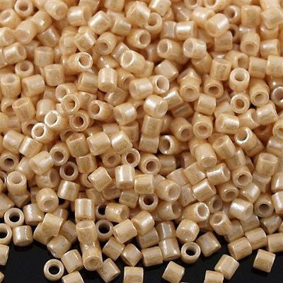 Miyuki Delica Seed Bead 8/0 Opaque Tan Luster 6.7g Tube DBL204