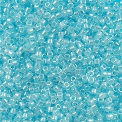 Miyuki Delica Seed Bead 11/0 Ceylon Pastel Blue 2-inch Tube DB239