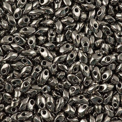 Miyuki Long Magatama Seed Bead Nickel Plated 15g LM-190