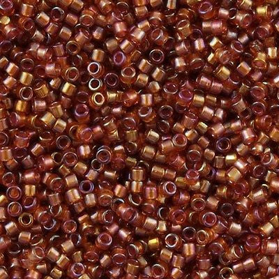 Miyuki Delica Seed Bead 11/0 Amethyst Inside Dyed Color Toffee 7g Tube DB1736