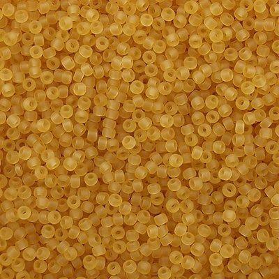 50g toho Round Seed Bead 8/0 Transparent Matte Amber (2F)