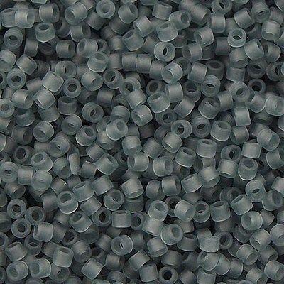 25g Miyuki Delica seed bead 11/0 Matte Transparent Grey DB749