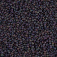 50g Toho Round Seed Bead 11/0 Transparent Matte Dark Amethyst AB (166CF)