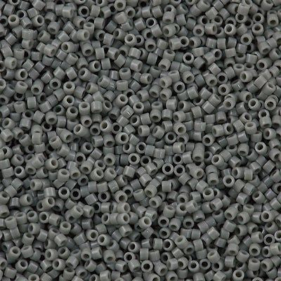 Miyuki Delica Seed Bead 11/0 Opaque Grey 2-inch Tube DB731