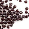 12 TRUE CRYSTAL 4mm Faceted Round Bead Garnet (241)