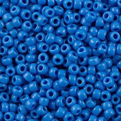 50g Toho Round Seed Beads 6/0 Opaque Cornflower (43D)