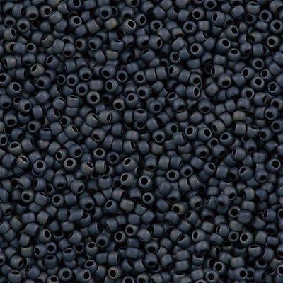 50g Toho Round Seed Beads 11/0 Opaque Matte Blue Grey (612)