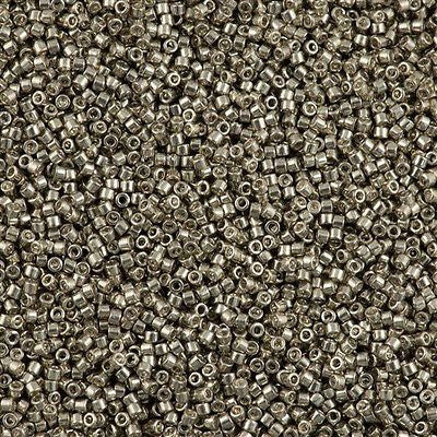 Miyuki Delica Seed Bead 11/0 Galvanized Pewter 2-inch Tube DB436