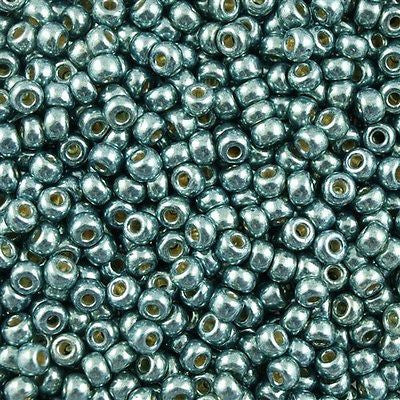 Miyuki Round Seed Bead 6/0 Duracoat Galvanized Pale Sea Foam 20g Tube (4216)