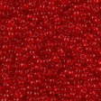 Toho Round Seed Bead 8/0 Transparent Ruby 5.5-inch tube (5B)