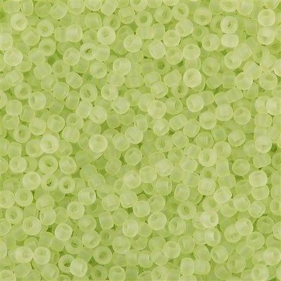 50g toho Round Seed Bead 8/0 Transparent Matte Citrus Spritz (15F)