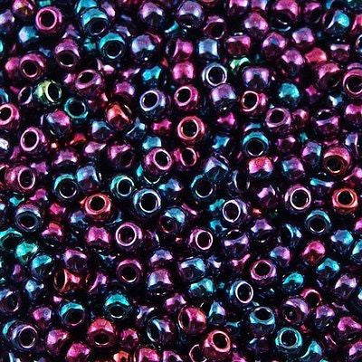 Toho Round Seed Bead 11/0 Higher Metallic Violet Iris 2.5-inch Tube (504)