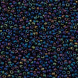 Miyuki Round Seed Bead 11/0 Opaque Matte Black AB 22g Tube (401FR)