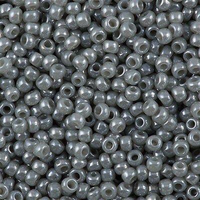 50g Toho Round Seed Beads 6/0 Ceylon Gray (150)