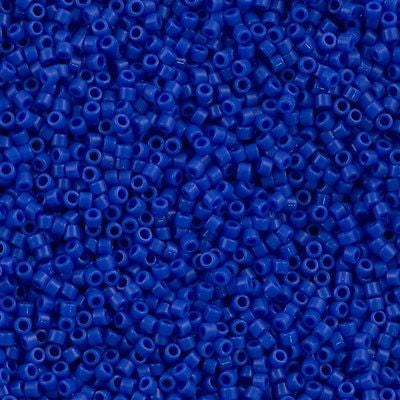 Miyuki Delica Seed Bead 11/0 Opaque Lapis 2-inch Tube DB1138