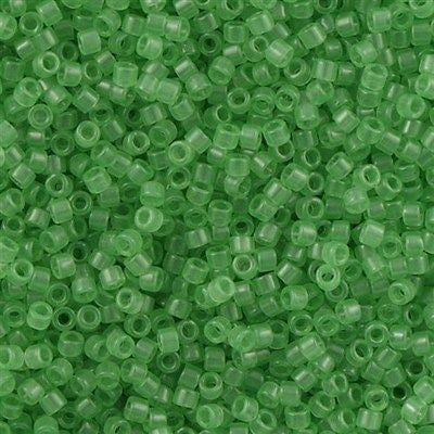 Miyuki Delica Seed Bead 11/0 Crystal Glazed Cool Cucumber 7g Tube DB1414