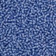 Toho Round Seed Bead 11/0 Inside Color Lined White Light Blue 2.5-inch Tube (933)