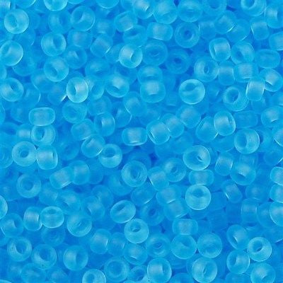 Miyuki Round Seed Bead 8/0 Transparent Matte Light Blue 22g Tube (148F)