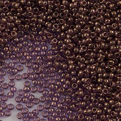 50g toho Round Seed Bead 8/0 Light Amethyst Gold Luster (203)