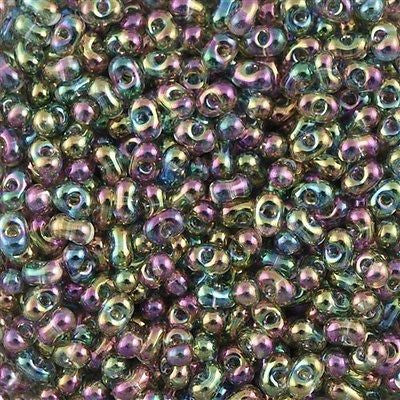 Miyuki Berry Seed Bead Dark Gray Luster AB 22g Tube (2440)