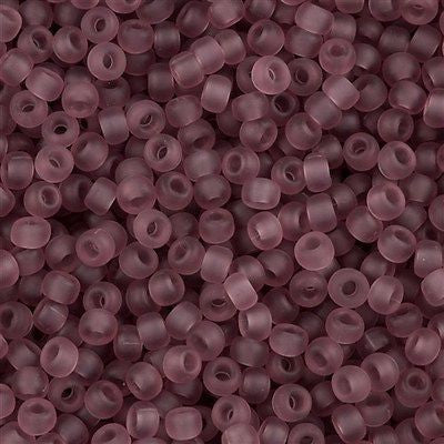 Miyuki Round Seed Bead 6/0 Matte Amethyst 20g Tube (142F)