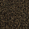 50g Toho Round Seed Bead 11/0 Inside Color Lined Matte Black Diamond (999F)