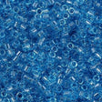 Miyuki Delica Seed Bead 11/0 Transparent Aqua Glazed Luster 2-inch Tube DB113