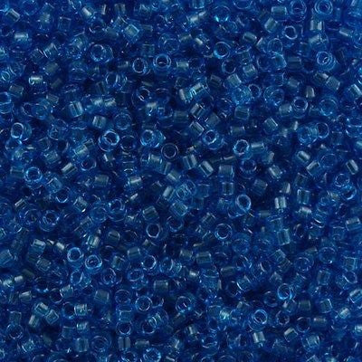 Miyuki Delica Seed Bead 11/0 Transparent Capri 2-inch Tube DB714