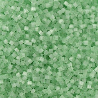 25g Miyuki Delica Seed Bead 11/0 Mint Silk Glazed DB828