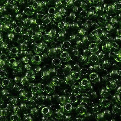 Miyuki Round Seed Bead 8/0 Transparent Olive 22g Tube (158)