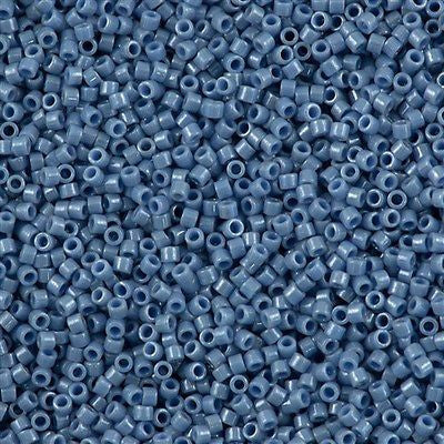 Miyuki Delica Seed Bead 11/0 Opaque Lapis Glazed Luster 2-inch Tube DB266