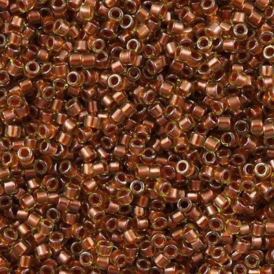 Miyuki Delica Seed Bead 11/0 Inside Dyed Color Peridot Coffee 7g Tube DB1703