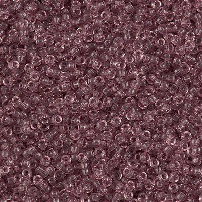 Miyuki Round Seed Bead 15/0 Transparent Amethyst 2-inch Tube (142)