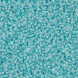 Miyuki Round Seed Bead 15/0 Inside Color Lined Aqua Mist Luster 2-inch Tube (2207)