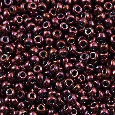 50g Miyuki Round Seed Bead 11/0 Metallic Plum (460)