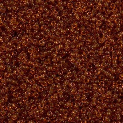 Miyuki Round Seed Bead 8/0 Transparent Topaz 22g Tube (133)