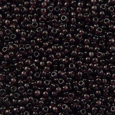 50g Toho Round Seed Bead 11/0 Transparent Dark Amethyst (6C)