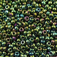 50g Miyuki Round Seed Bead 11/0 Metallic Dark Green Iris (465)