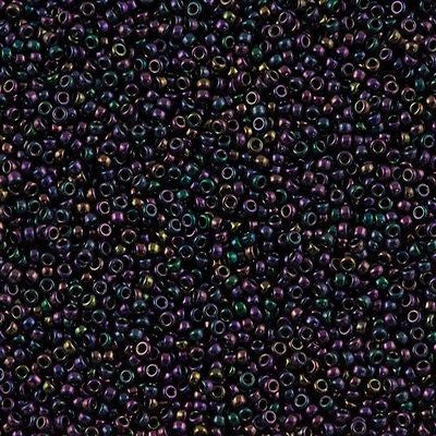 Miyuki Round Seed Bead 15/0 Metallic Purple 2-inch Tube (454)