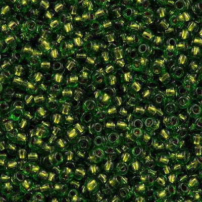 Toho Round Seed Bead 11/0 Copper Lined Peridot 2.5-inch Tube (742)