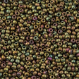 Miyuki Round Seed Bead 8/0 Opaque Matte Olive Rose 22g Tube (2035)