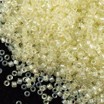 Miyuki Delica Seed Bead 11/0 Pearlized Light Lemonade 2-inch Tube DB1676