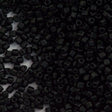 Miyuki Triangle Seed Bead 5/0 Opaque Matte Black 21g Tube (401F)