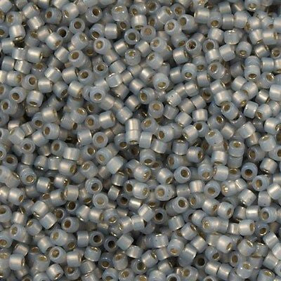 Miyuki Delica Seed Bead 11/0 Silver Lined Grey Haze 2-inch Tube DB1455